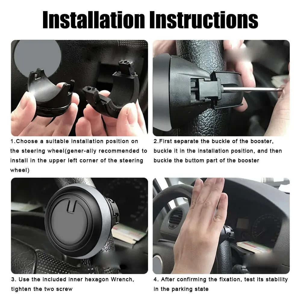 Car Steering Wheel Booster Ball Turning Spinner Knob Bearing Power