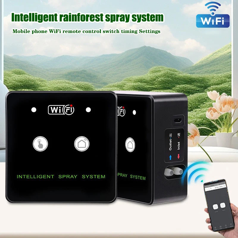 Rainforest Sprayer WiFi Control Automatic Mist Rainforest Timing Spray