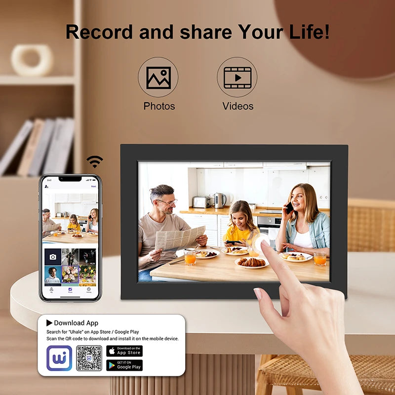 WiFi Digital Photo Frame 10.1 Inch 32GB Smart Digital Picture Frame