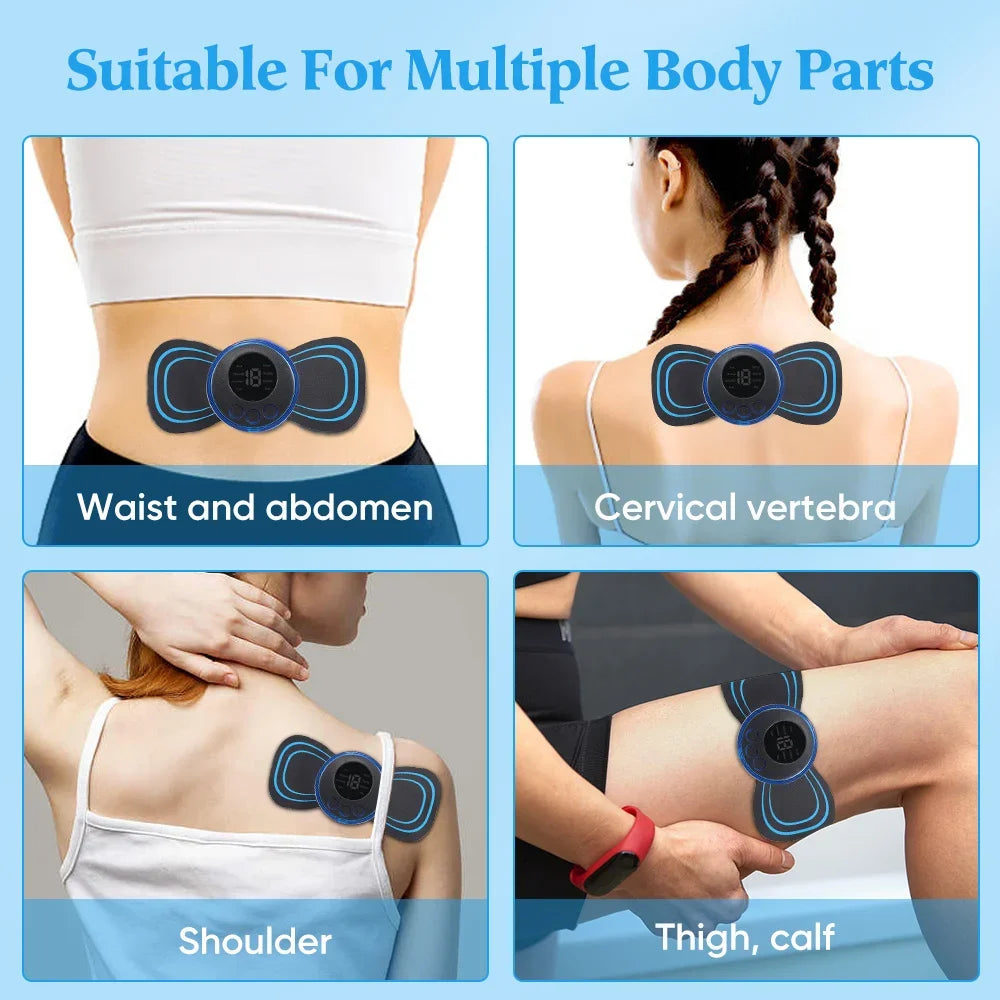 Electric Neck Massager EMS Muscle Massage Stimulator Low Frequency