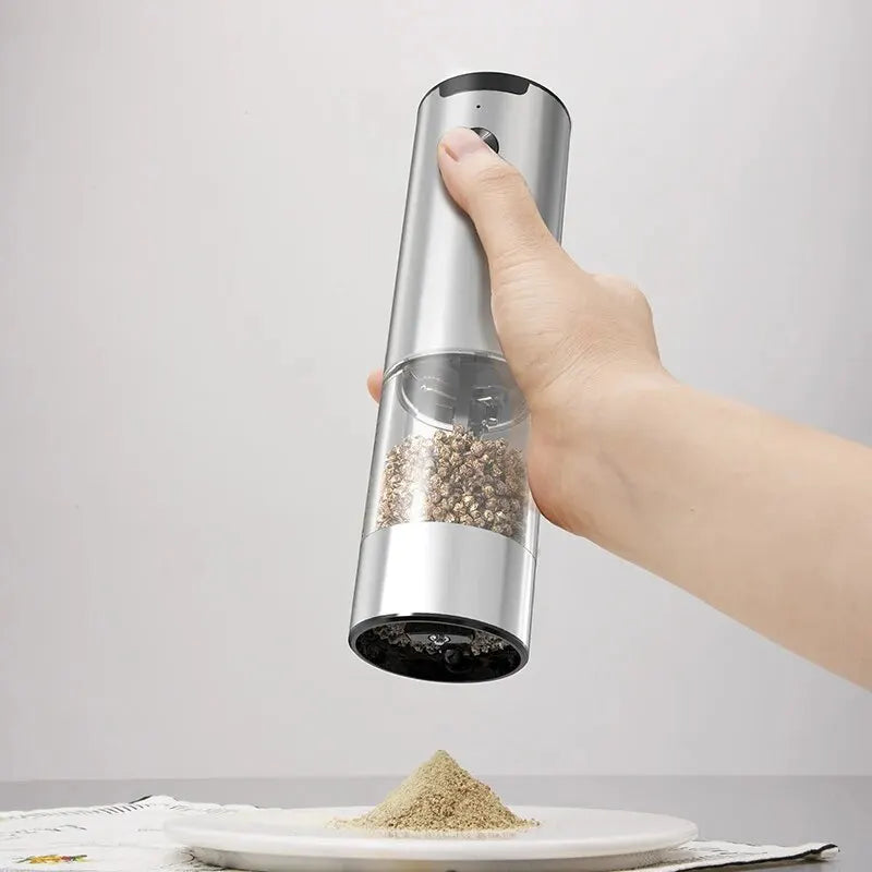 Electric Automatic Mill Pepper And Salt Grinder With LED Light