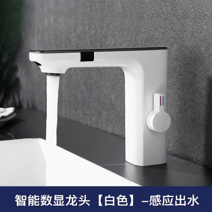 Smart Sensor Faucet with Digital Display for Bathroom