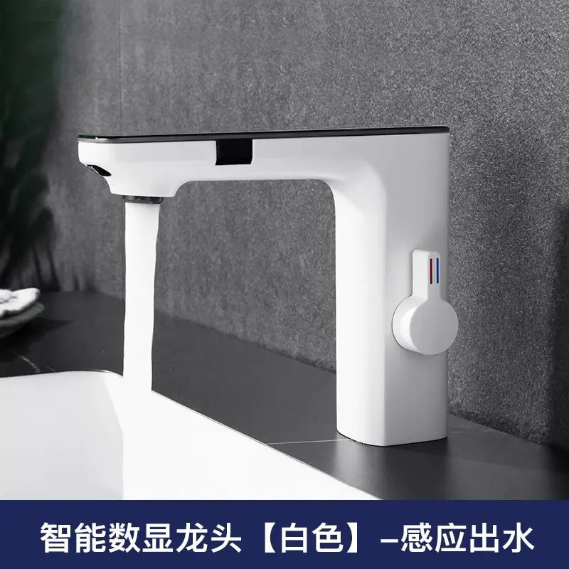 Smart Sensor Faucet with Digital Display for Bathroom