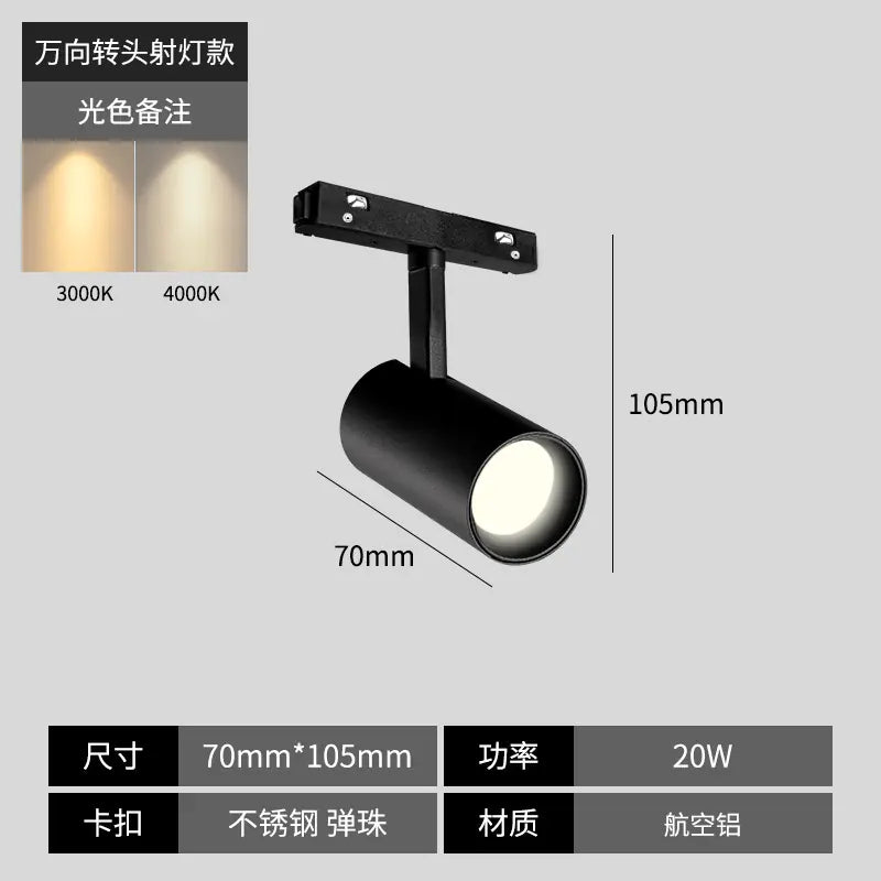 Smart Integrated Magnetic Track Light for Home Use