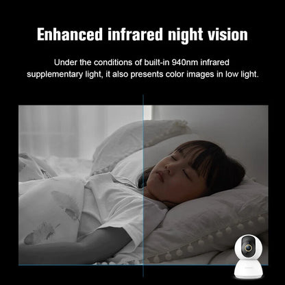 Xiaomi 360° Smart Home Security Camera Mi PTZ 2K Webcam 1296P 3