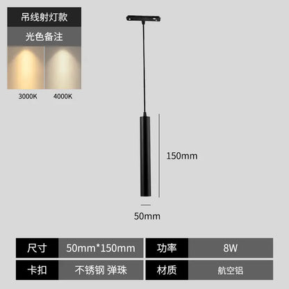 Smart Integrated Magnetic Track Light for Home Use