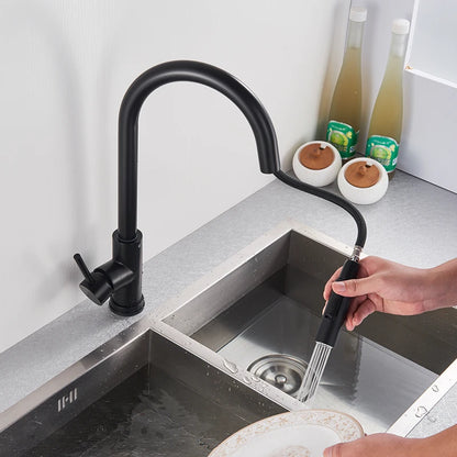 Rozin Smart Touch Kitchen Faucet Black Pull Out Sensor Faucets