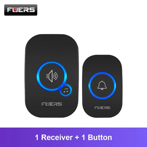 Fuers Wireless Doorbell Home Welcome Smart Door bell 150M Long