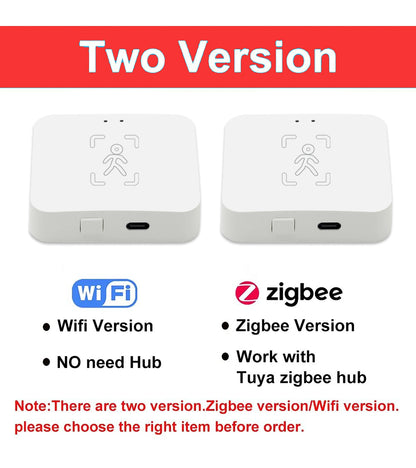 Tuya WiFi or Zigbee Human Presence Sensor MmWave Radar Detector With
