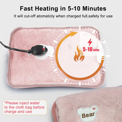 Electric Hot Water Bag Winter Portable Soft Electric Hand Warmer