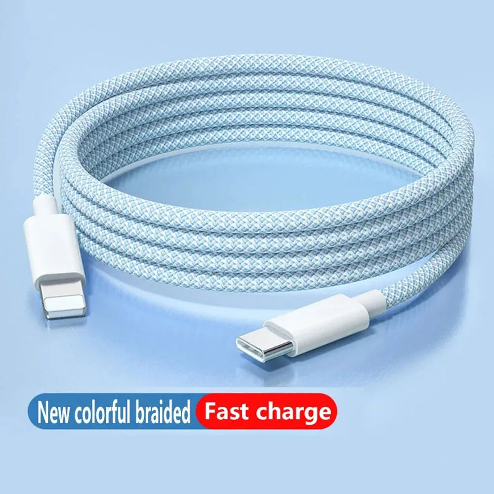 PD 20W USB C Cable For iPhone 14 13 12 11 Pro Max Xs 8 Plus iPad Wire