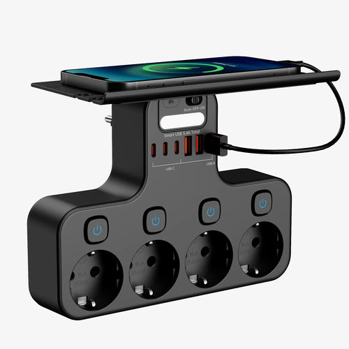 4000W EU Multifunction Socket Smart Night Light Individual Switch EU