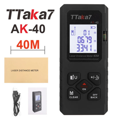 40M/60M Mini Smart Laser Distance Meter Measure Infrared Rangefinder