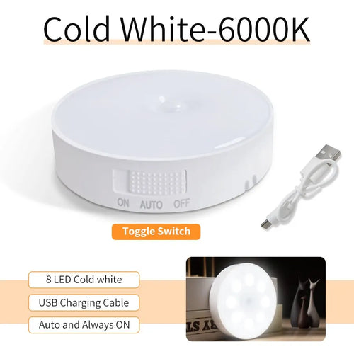 Rechargeable LED Under Cabinet Lights Motion Sensor Night Light Smart