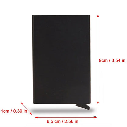 Rfid Smart Credit Card Holder Wallets Metal Slim Pop Up Minimalist Men