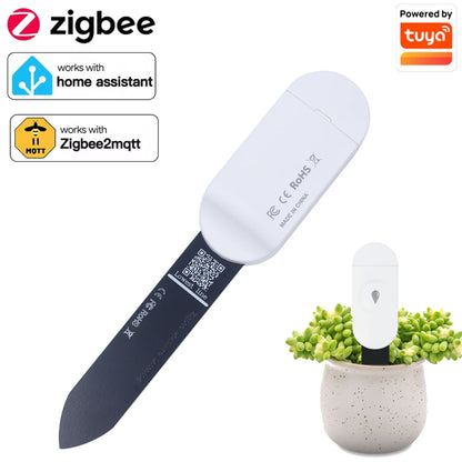 Tuya Zigbee Temperature Humidity Moisture Detector Smart Soil Tester