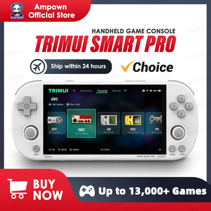 Trimui Smart Pro Handheld Game Console 4.96''IPS Screen Linux System