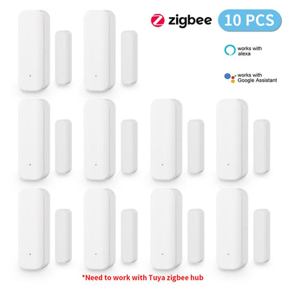 Tuya Zigbee Door Sensor and Smart Life Window Magnetic Sensor Detector