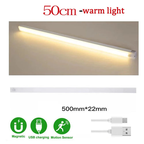 LED Motion Sensor Under Cabinet Light USB Rechargeable LED Night Light