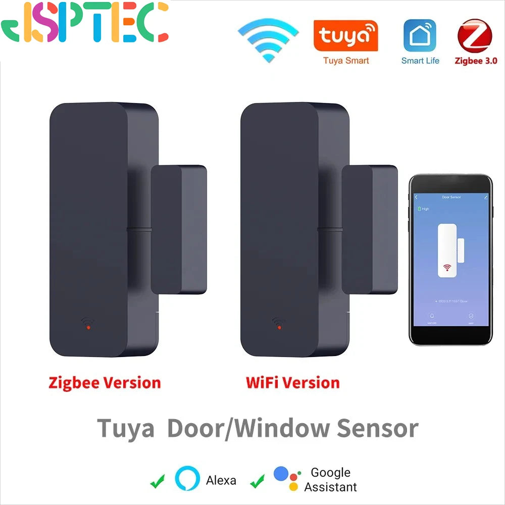 Tuya Zigbee Wifi Door Sensor Window Entry Sensor Security Burglar