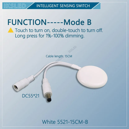 MINI 12V24V LED Dimmable Touch Sensor Switch Penetrating Wood Panel