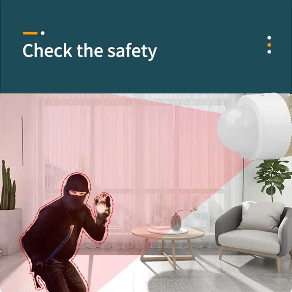 ONENUO Tuya Zigbee Mini Smart PIR Motion Detector Human Body Infrared