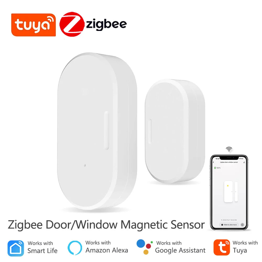 Tuya Zigbee Door Magnetic Sensor Door Window Open Closed Detector