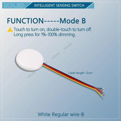 MINI 12V24V LED Dimmable Touch Sensor Switch Penetrating Wood Panel