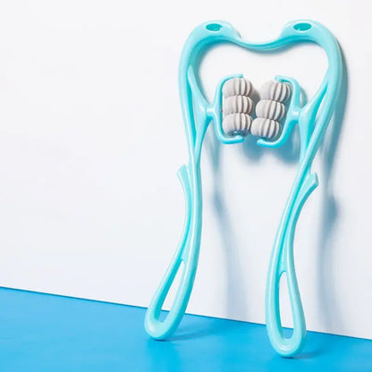 Cervical Massager Clip Neck Massage Artifact Six Wheel Neck Kneading