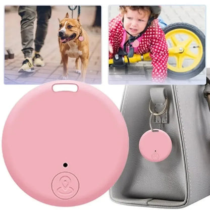 2026New GPS Bluetooth 5.0 Tracker AntiLost Device Round Pet Kids Bag