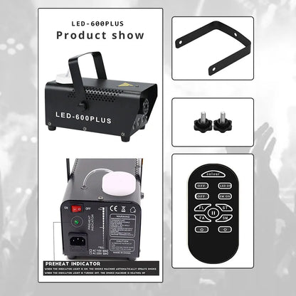 Disco Party automatic fog machine LED-600PLUS  wedding club fogger DJ