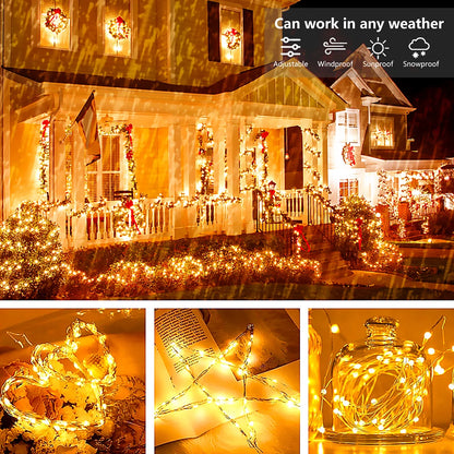 5M/10M/20M USB LED String Lights Copper Silver Wire Garland Light