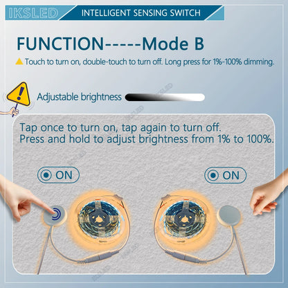 MINI 12V24V LED Dimmable Touch Sensor Switch Penetrating Wood Panel