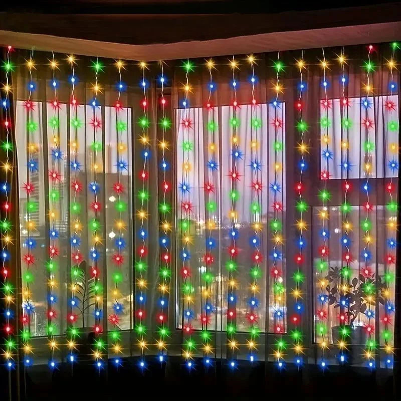 3/4/6m Curtain LED String Lights Garland USB Festoon Remote Control