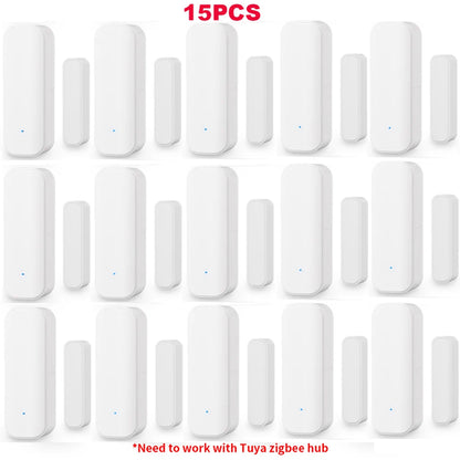 Tuya Zigbee Door Sensor and Smart Life Window Magnetic Sensor Detector