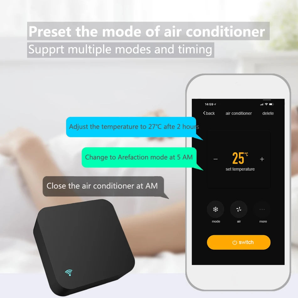 Tuya WiFi IR Remote Control for Air Conditioner TV Smart Home Blaster