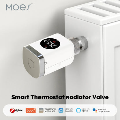 MOES Tuya Smart Wifi/ZigBee Thermostatic Radiator Valve TRV