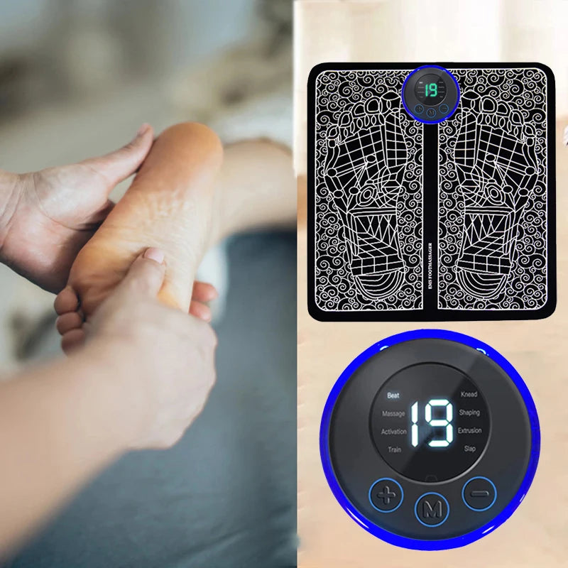 Electric Foot Massager Pad Muscle Massage Relaxation Trainer For