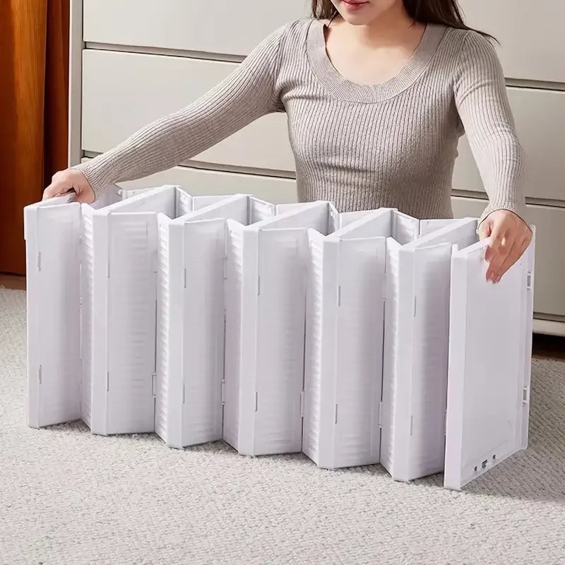 No-Install Folding Shoe Cabinet, Transparent Dustproof Shoe Rack,