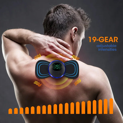 Electric Neck Massager EMS Muscle Massage Stimulator Low Frequency