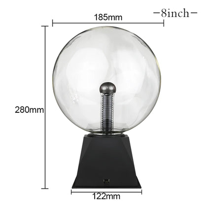 Magic Crystal Plasma Ball Lamp 3/4/5/6/8 Inch LED Night Light Kid