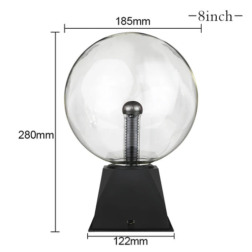Magic Crystal Plasma Ball Lamp 3/4/5/6/8 Inch LED Night Light Kid
