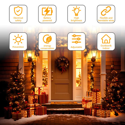 5M/10M/20M USB LED String Lights Copper Silver Wire Garland Light