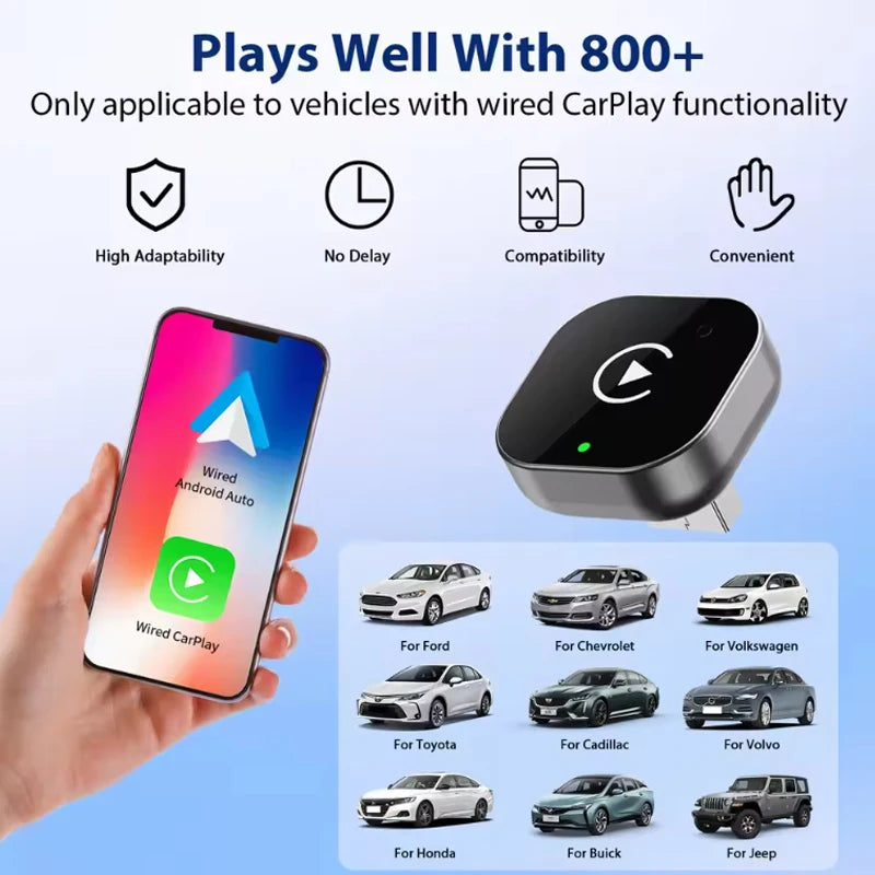 New Super Mini Carplay AI Box Wired to Wireless CarPlay/Android Auto