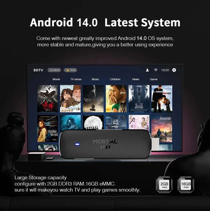 Mortal Q8 WIFI6 BT5.0 Google Voice Assistant AllwinnerH313 Android 14