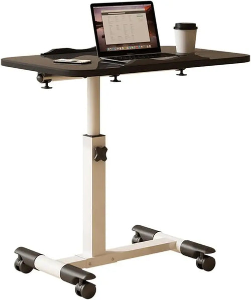 Foldable Standing Desk with Wheels 27.2-35.4" Height Adjustable Mobile