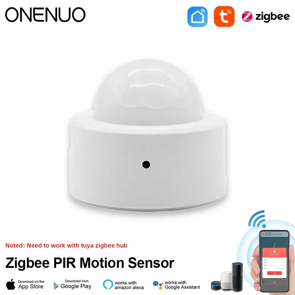 ONENUO Tuya Zigbee Mini Smart PIR Motion Detector Human Body Infrared