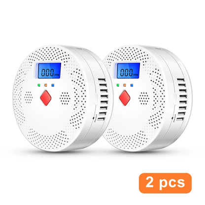 Tuya WiFi Smart Carbon Monoxide Detector Alarm 85dB Sound Warning LCD