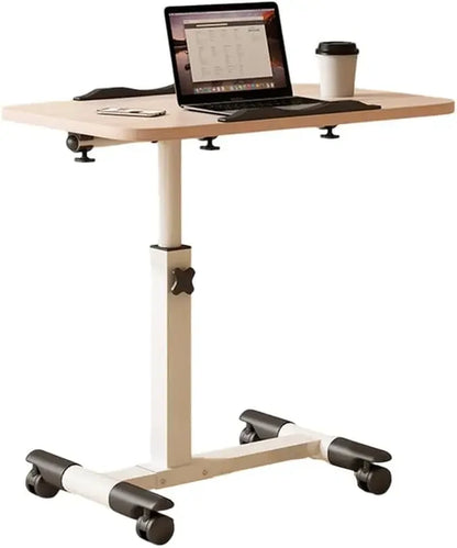 Foldable Standing Desk with Wheels 27.2-35.4" Height Adjustable Mobile
