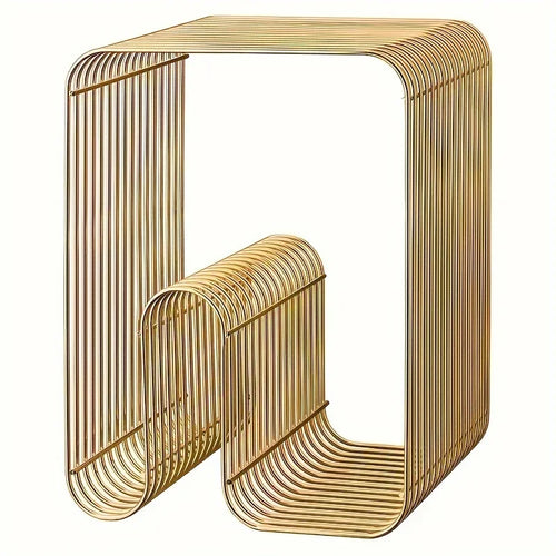 Modern Scandinavian Metal Coffee Table Living Room Furniture Sleek